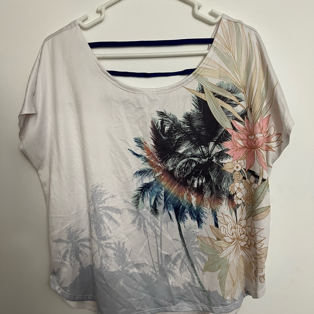 Floral Print Women's Top - Multicolor